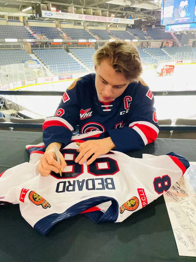 Top NHL Prospect Signed The Jersey For A Fan On 8 February 2023