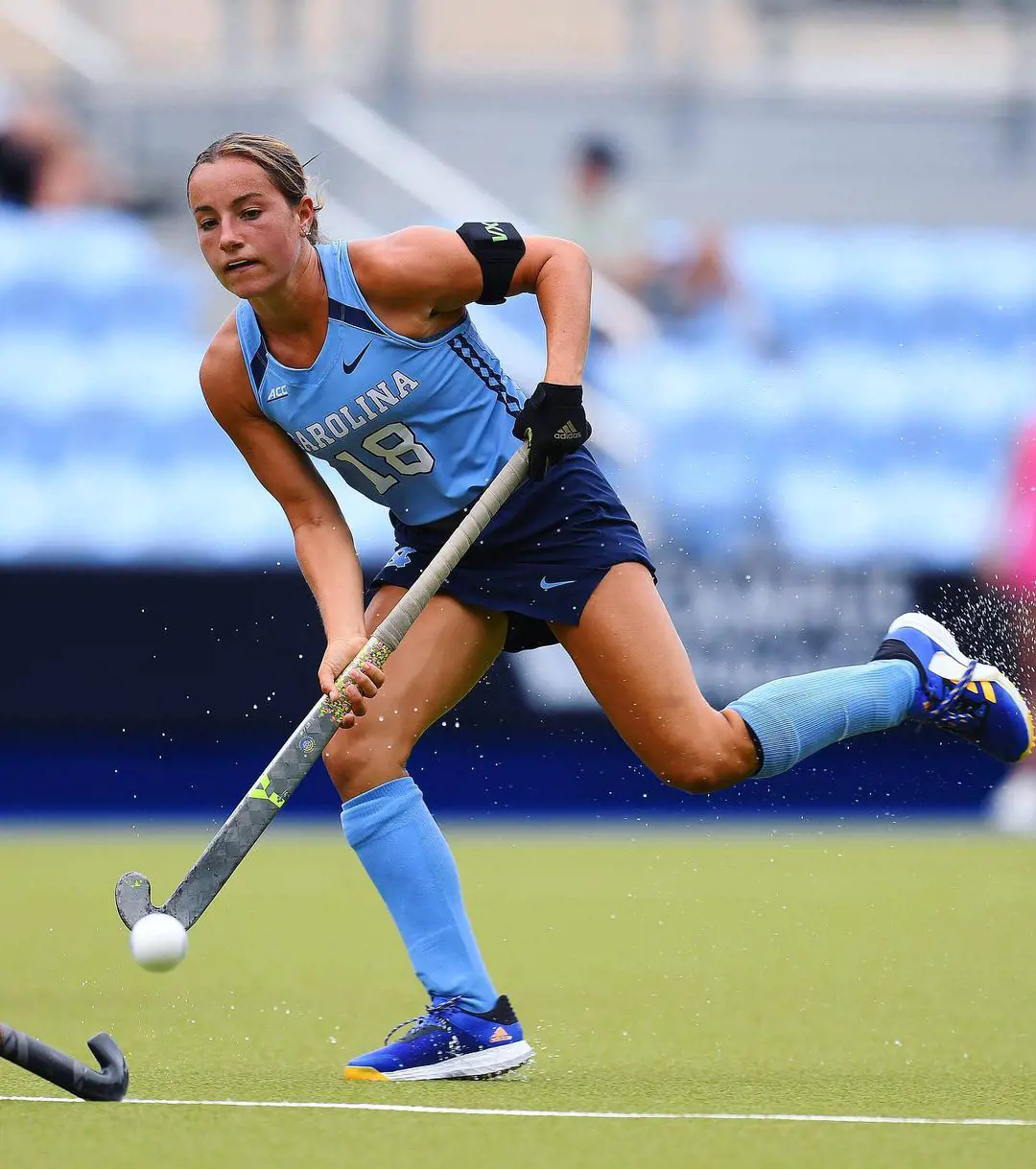 North Carolina Athlete Alli Meehan Holding A Stick On 26 August 2022