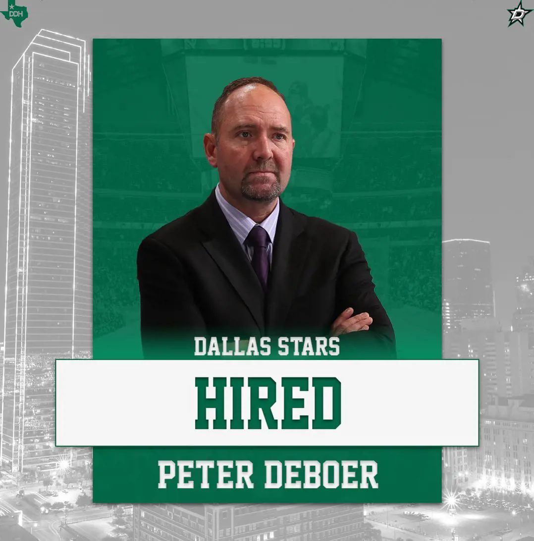 Peter DeBoer was hired by Dallas ahead of the 2022-23 seaon