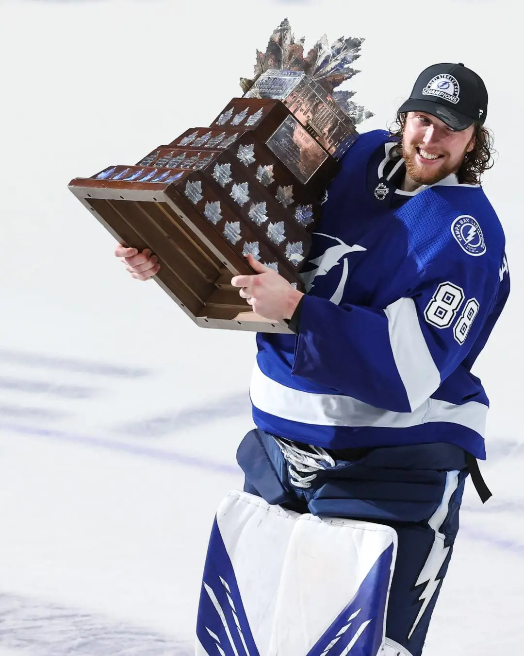 Vasilevsky won the Smythe Trophy being the MVP of playoff with Goal Save Percentage of .915 in 2021.